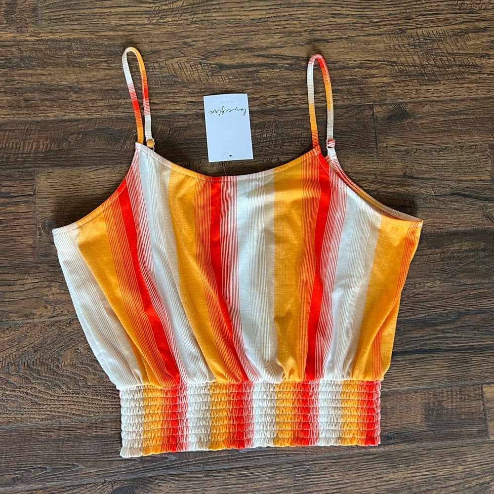 Womens Love Fire Crop Top/Tank- Brand New